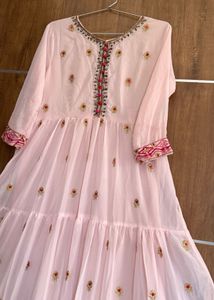 Tiered Embroidered Dress
