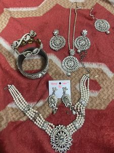 Silver Jewellery Combo Of 4