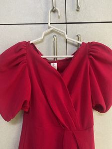 Athena Charming Fuchsia Pink Power Shoulders Tulip