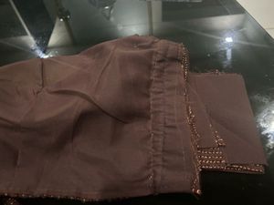 Sequined Brown New Readymade Blouse