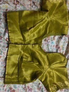 Green Silk Sari Blouse