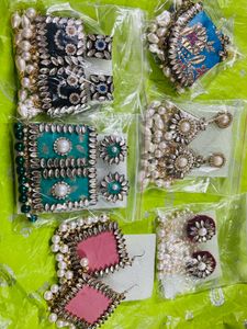 Le bijouxistic Fabric Earrings For Women Girls, Ha