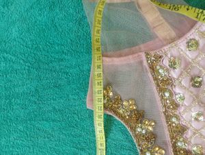 Embellished Party With Pink Ghagara Choli