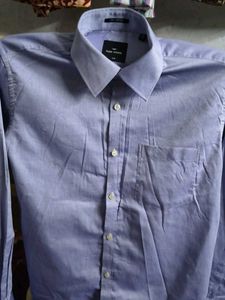Men's Light Blue Plain Shirt