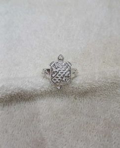Pure Silver Turtle Square Ring 🩶 Unisex