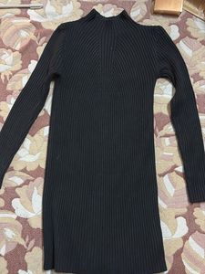 Ribbed Knit Mini Dress