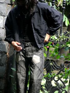 Edgy Black Jacket With Unique Embroidered Design