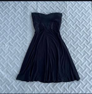Y2k Halter Vintage Black Dress