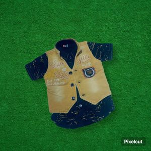 Boys Shirt With Shorts And Kurti