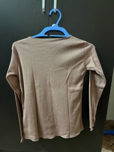 Brown Long Sleeve Top