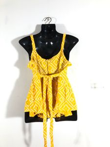Yellow Printed Top(Women’s)