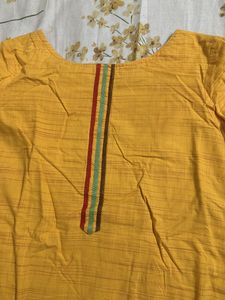 Mustard Kurta Set