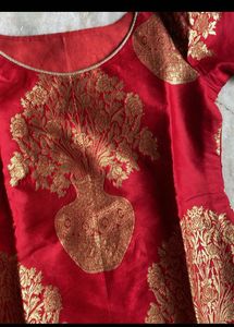 Red &amp; Gold Kurta brocade
