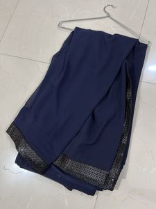 Navy Blue Saree