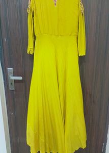 Party Wear Cotton Gown