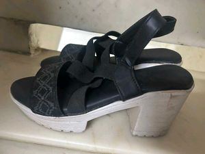 Black Heeled Sandals