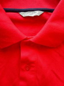 CROCODILE RED SOLID HALF SLEEVE CASUAL POLO T-SHIR