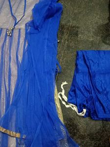 Anarkali With Pant And Shawl