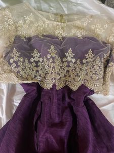 Elegant Purple Ethnic Dress✨