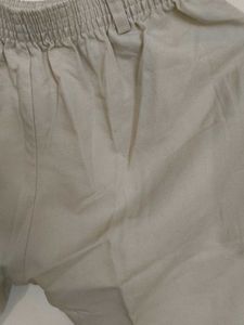 Khaki Elastic Waist Pants