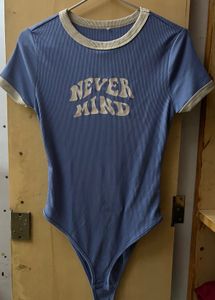 Blue "Never Mind" Bodysuit💙