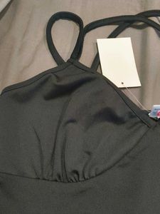 Black strappy top