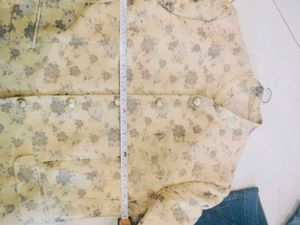 Men Floral Print Jacket Next To New