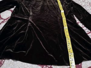 Elegant Brown Velvet Top