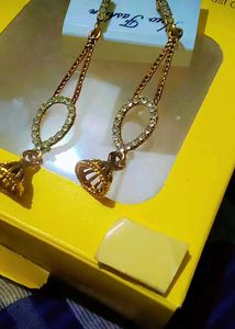Gold Tone Dangle Earrings