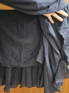 Whimsical Fairycore Navy Blue Skirt