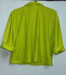 Lime Green Perforated Top