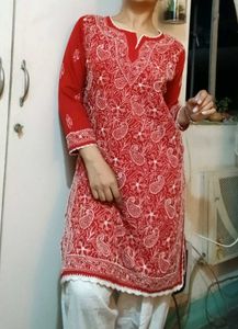 Chikankari Kurti M Size