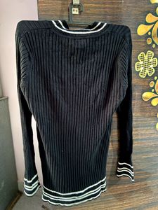 Black V Neck Top