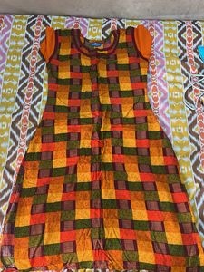 Colorful Checkered Dress