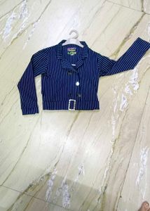 Striped Blazer &amp; Pants Set