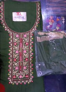 Embroidered Neck Design Suit