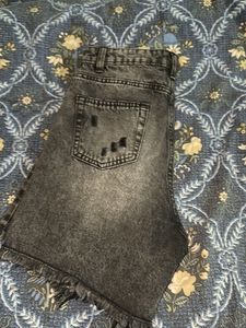 Distressed Denim Shorts