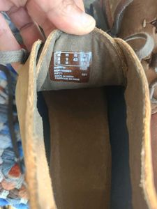 Clarks Brown Leather Casual Shoes factory rejected