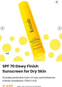 Foxtale Dewy Sunscreen SPF 70
