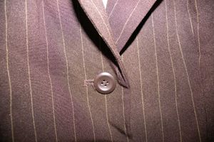 Striped Brown Blazer &amp; shirt white