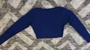 Blue Long Sleeve Top- Size:30-34