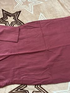 Maroon Kurta Set with Pants