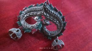 Peacock Jhumka Earrings