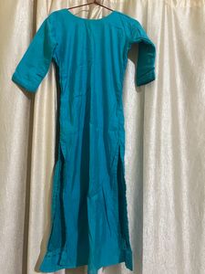 Teal Embellished Kurti