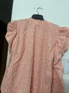 Peach Leopard Print Dress