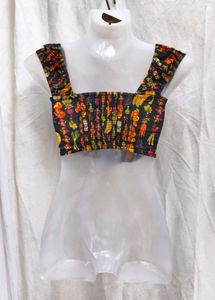 412011. Floral Print corset