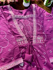 pure cotton Anarkali Kurta Set