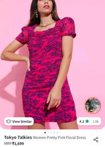 Tokyo Talkies Pretty Pink Floral Dress