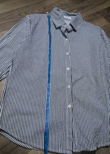 Striped Button-Down Shirt