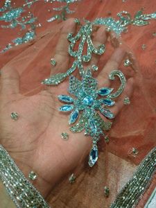 designer heavy netted(zardosi kundan cutdan diamon
